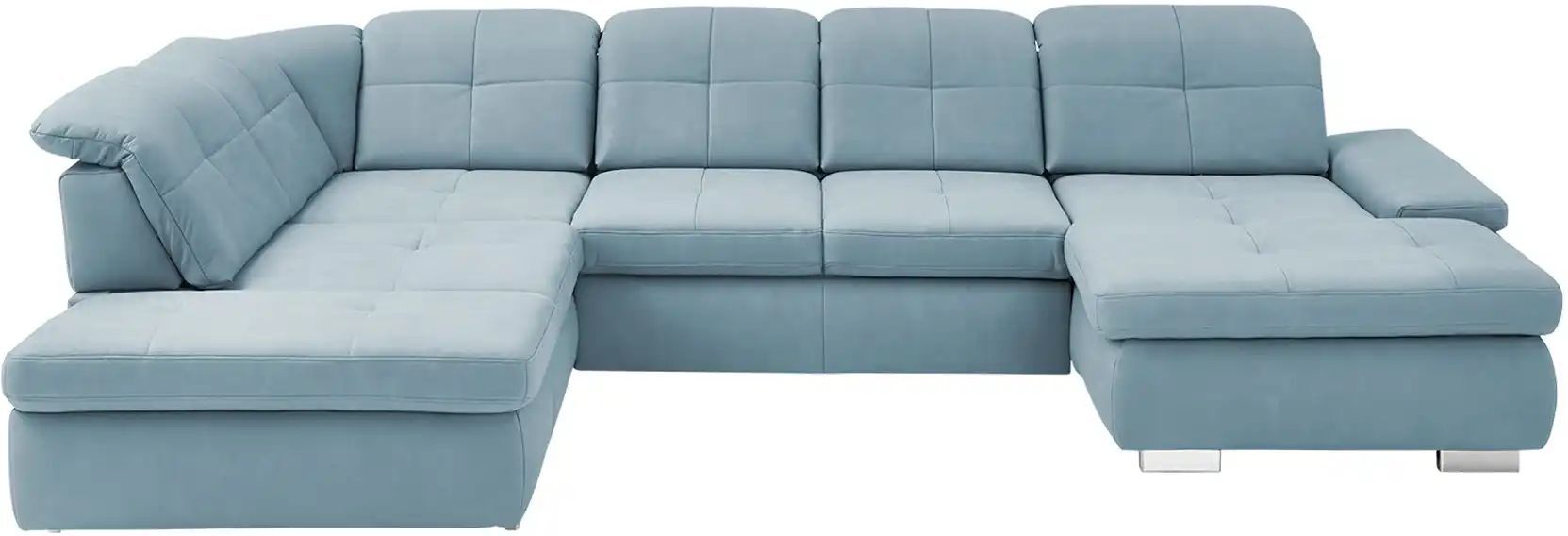 Lounge Collection Wohnlandschaft aus Mikrofaser Affair ¦ blau ¦ Maße (cm): B: