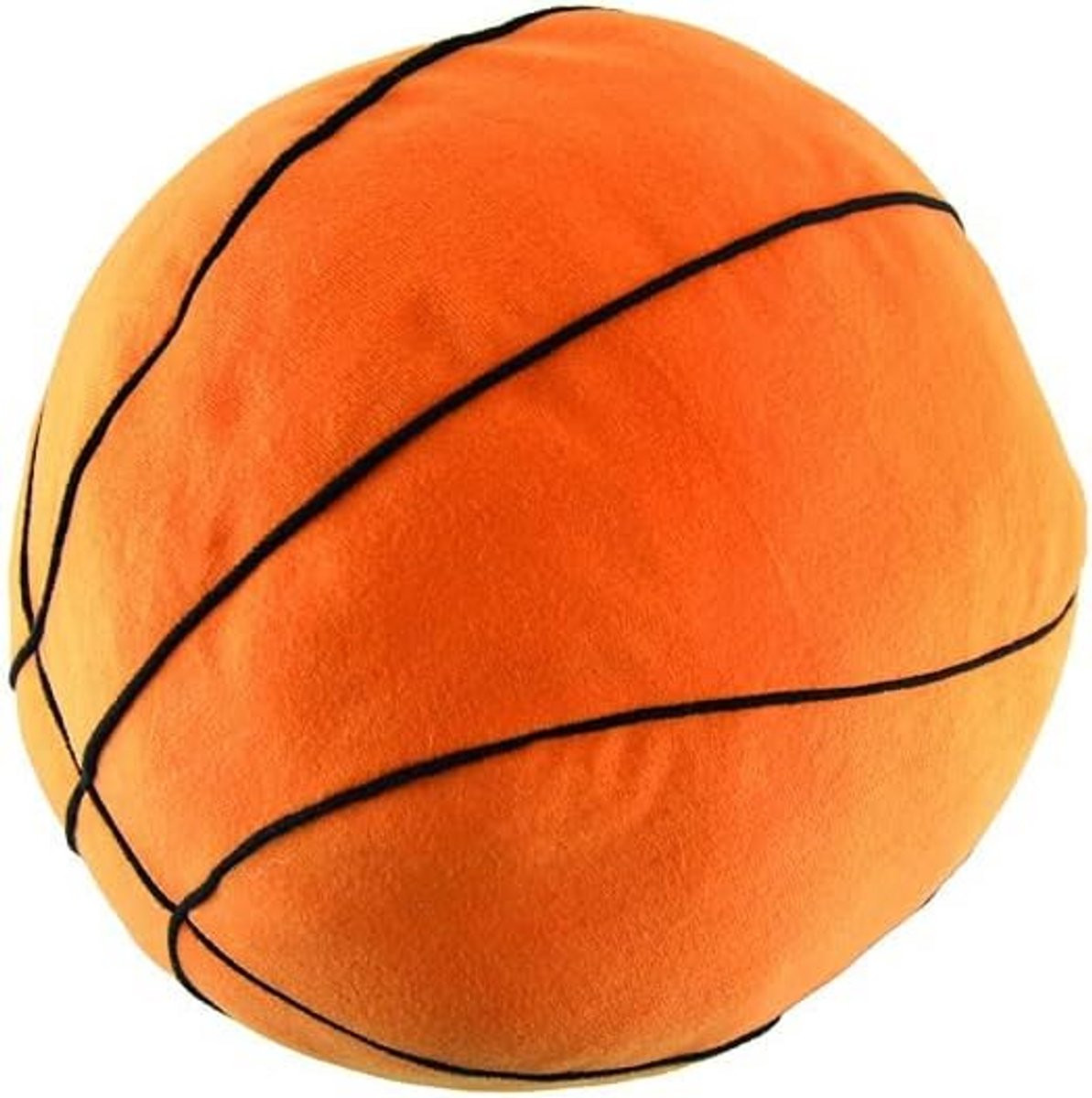 Rond sierkussen met basketbalprint van zacht polyester