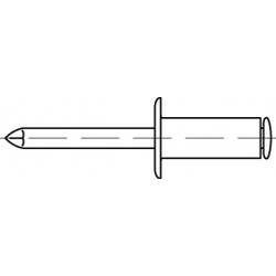 TOOLCRAFT TO-5444394 Blindniete 4.8 mm Edelstahl 500 St.