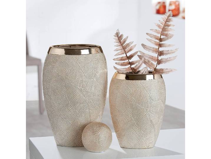 Vase Cascade 23 x 36 x 11cm Beige
