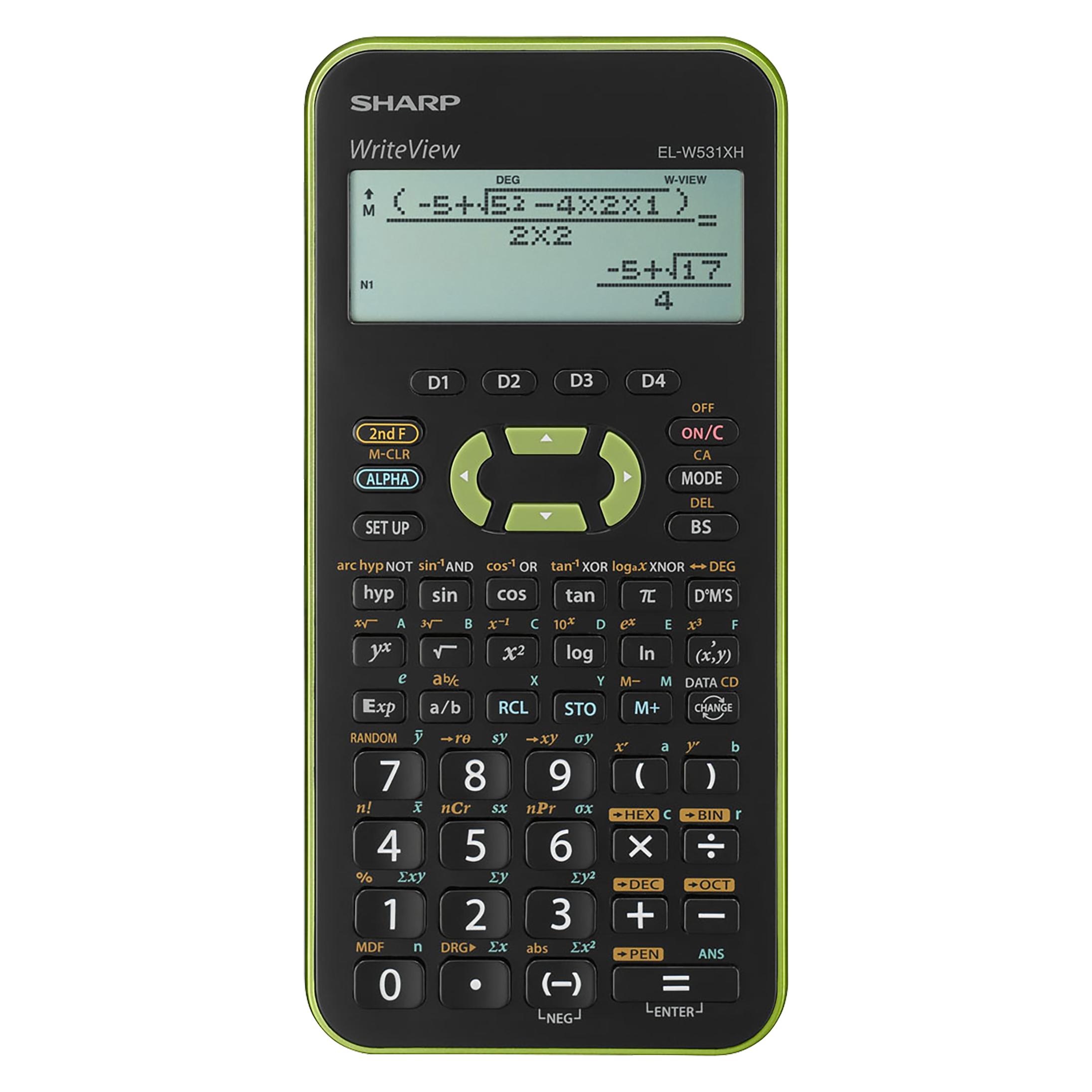 Sharp EL-520 XG - grün (Batteriebetrieb) (EL-W531XH-GR)