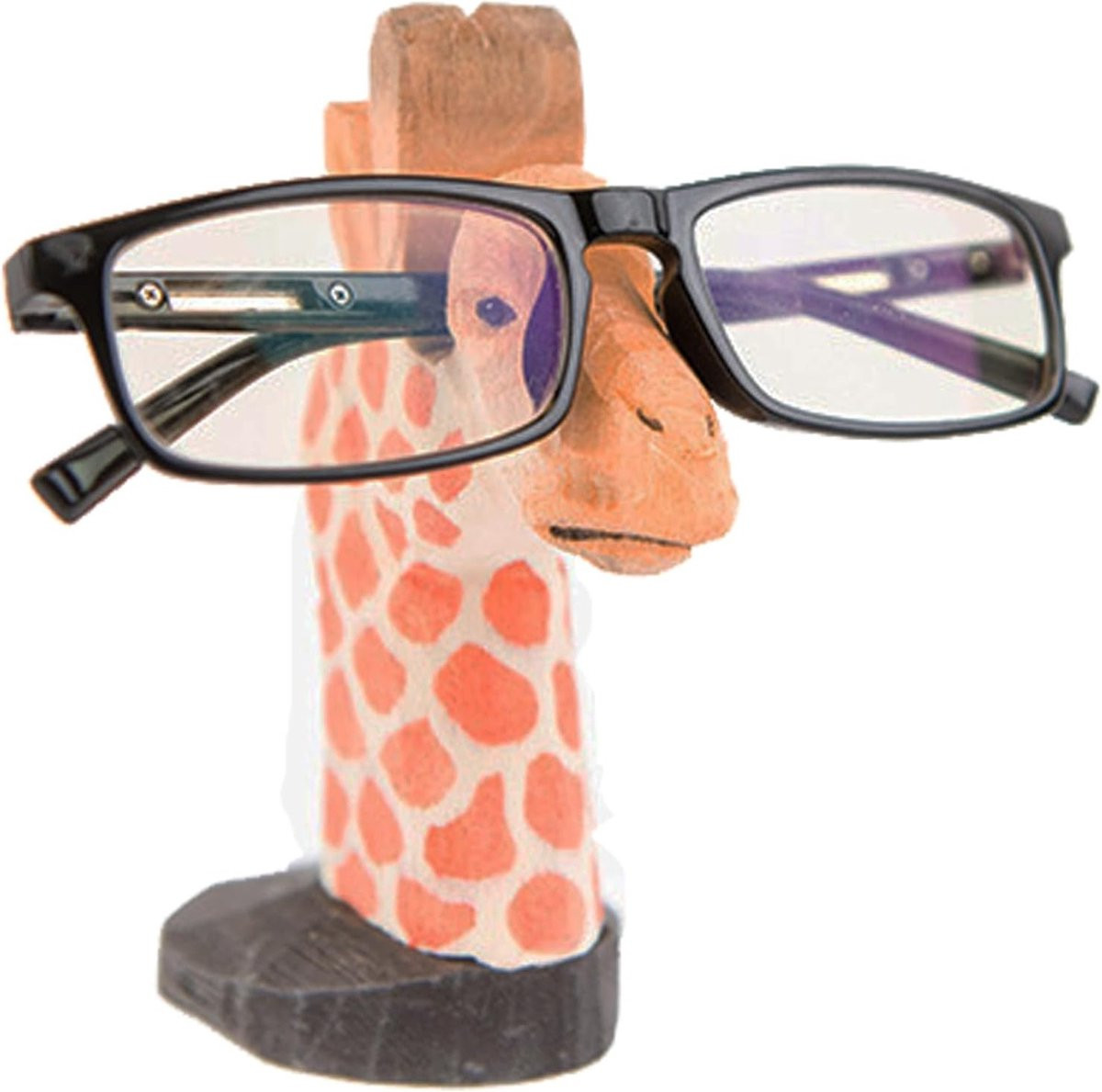 Houten Brilhouder in de Vorm van een Giraffe - Eyewear Organizer voor Bureau, Nachtkastje en Thuisdecoratie