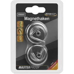 Masterproof Magnethaken, 2 Stück