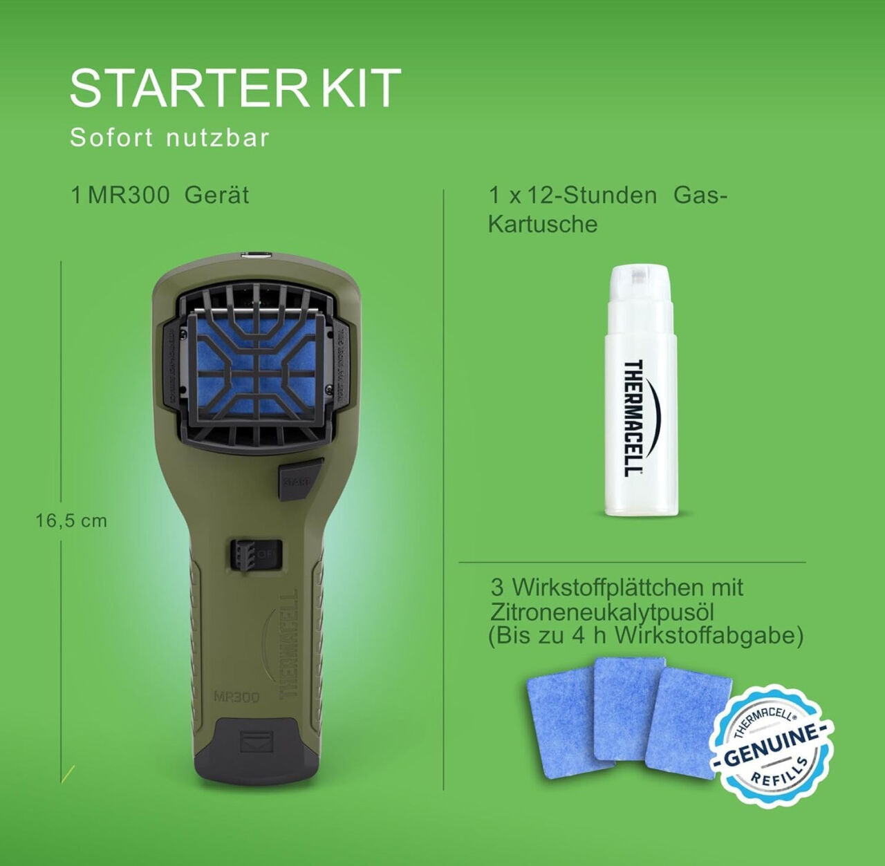 Thermacell Mückenabwehr Protect Handgerät inkl. Wirkstoff