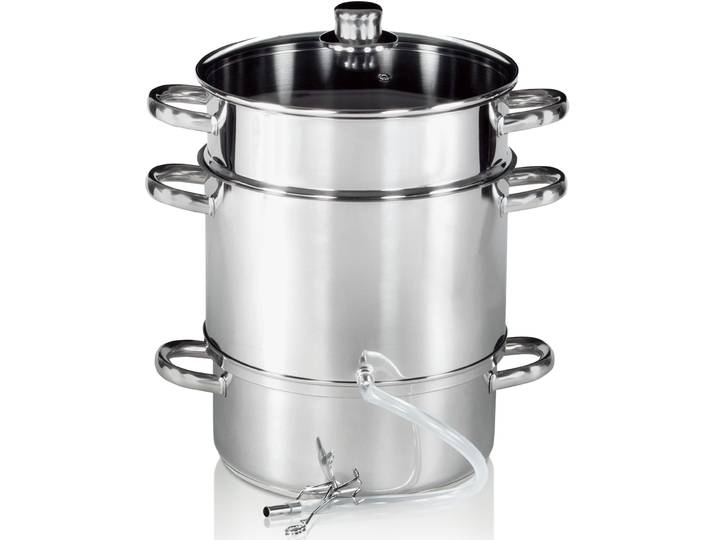 Einkochtopf KRÜGER Mainau , silber (edelstahlfarben), Ø:26cm, Töpfe, Einkochtopf, für Induktions-Kochfelder geeignet