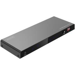 Digitus DS-55340 4 Port HDMI-Splitter einzeln schaltbar, LED-Anzeige, mit Status-LEDs, Ultra HD-fähig, zur internen Verwendung, Metallgehäuse 7680 x 4320 Pixel
