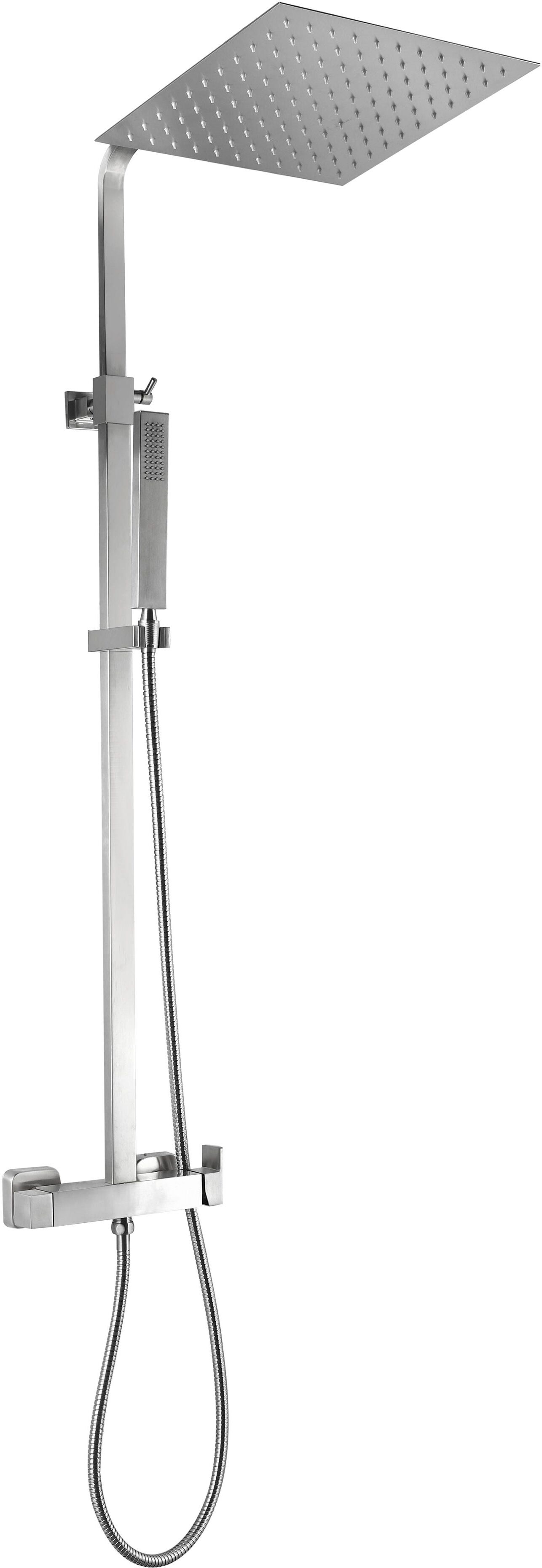 Essebagno COLONNA DOCCIA  ARTUS 1 GETTO CROMO SOFFIONE INOX 30x30cm CON MISCELATORE MECCANICO