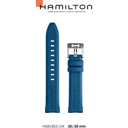 Hamilton - Kautschukband Khaki Navy Scuba Diver H690.823.104 - blau