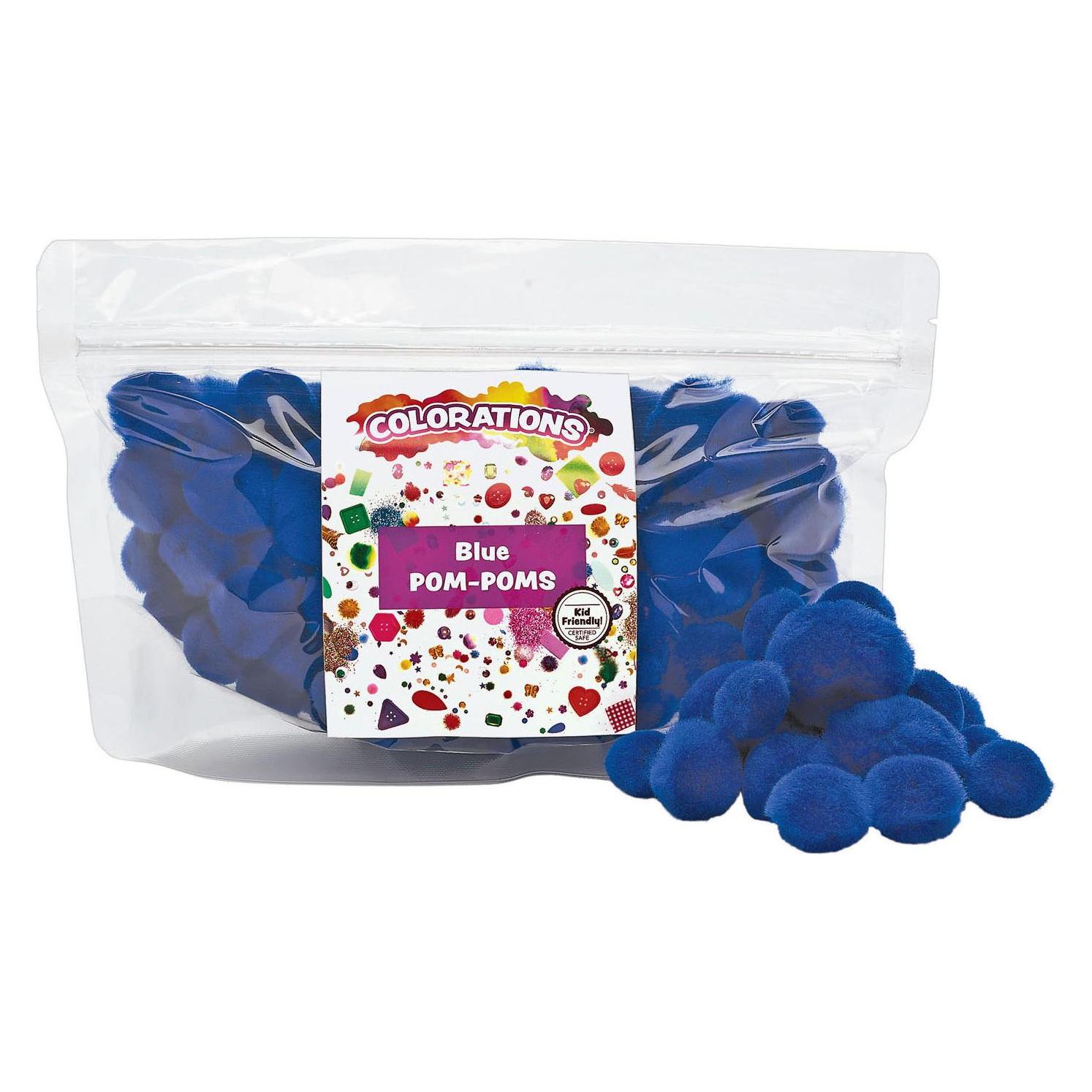 Colorations Färbungen - Pom Pomps Blau, 100 Stück. (44429018)