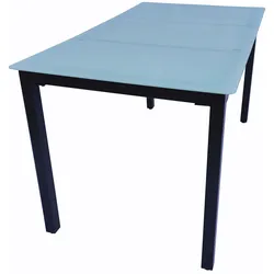 VCM Aluminium Glas Gartentisch Esstisch Balkontisch Campingtisch Gartenmöbel Mattglas
