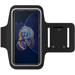 SmartFitness Asus Zenfone 8 Flip Handy Sport Armband, Smartphone Sportarmband, Schwarz