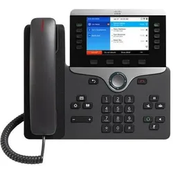 Cisco IP PHONE 8861 WITH, Telefon, Schwarz, Silber