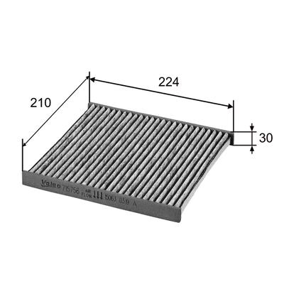 VALEO Filter, Innenraumluft CLIMFILTER PROTECT 715756 für NISSAN