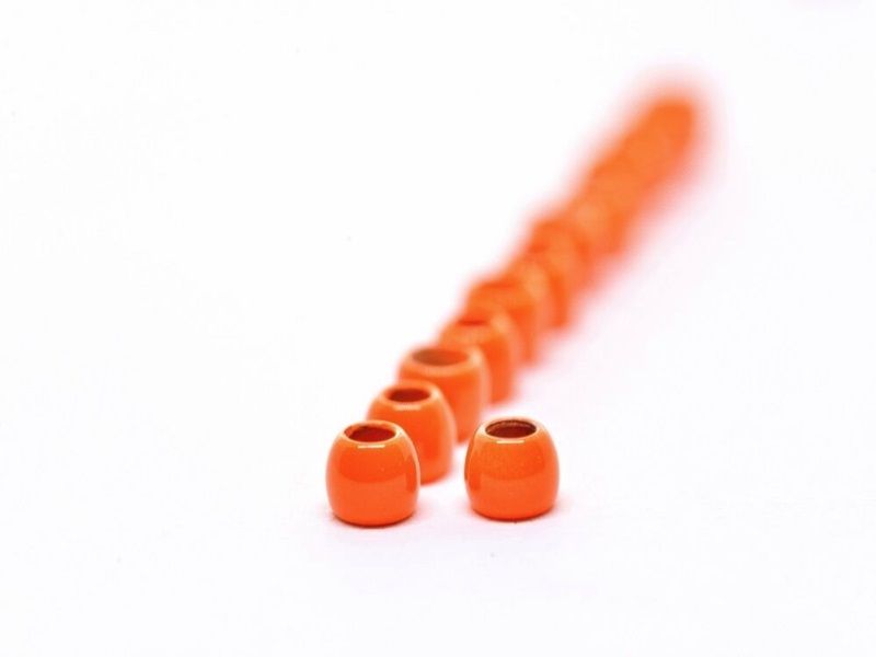 Futurefly Brass Beads-Fl. Orange-5mm