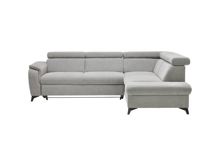 Stylife Ecksofa, Grau, Metall, Ottomane rechts, L-Form, 260x203 cm, Bettkasten erhältlich, Stoffauswahl, seitenverkehrt erhältlich, Bettfunktion erhältlich, Hocker erhältlich, Wohnzimmer, Sofas & Couches, Wohnlandschaften, Ecksofas