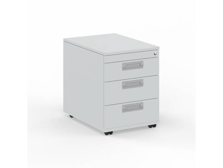 Rollcontainer Tradingzone GO Swiss Weissgrau/Weissgrau, Neu - Perfekt für Unterlagen und Akten