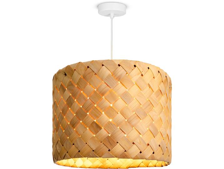 PACO HOME Pendelleuchte HUGO PD1 , weiß, 1, Ø 35cm H: 181,5cm, Leuchten, Pendelleuchte