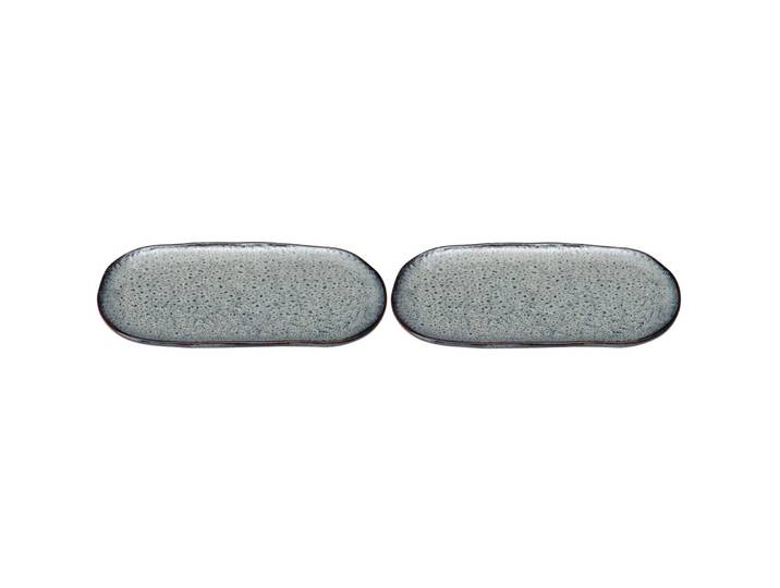 Servierplatten-Set Leonardo grau Keramik B 18 cm - Servierplatten-Set