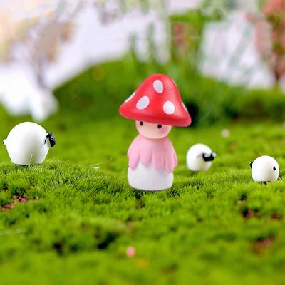 Inspire Select Enchanted Mini Fairy Garden Figurines Set Whimsical DIY Fairy Garden Accessories For Miniature Landscaping & Dollhouse red Fairy 1 Pc