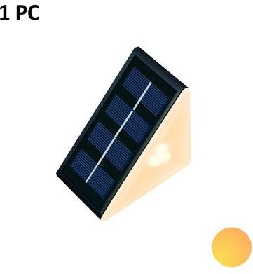 Friendly Fresh Finds Outdoor Solar Step Lights Waterproof, RGB & Warm White For Yard, Patio & Driveway Decor warm White