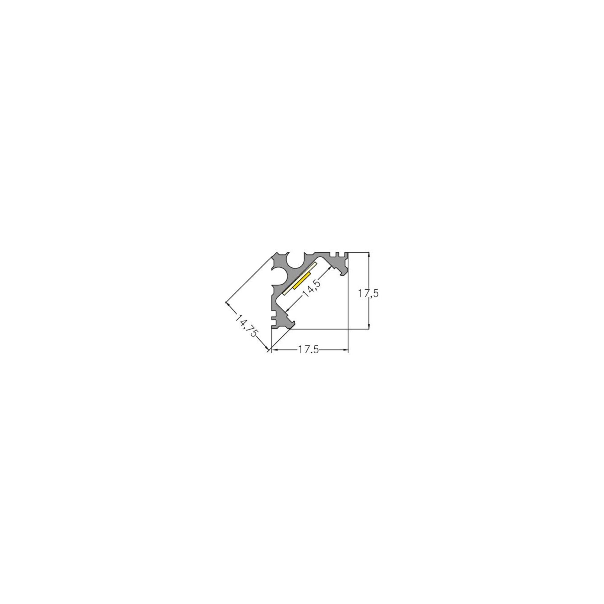 brumberg LED-Alu Eckprofil 2000mm 53703260)