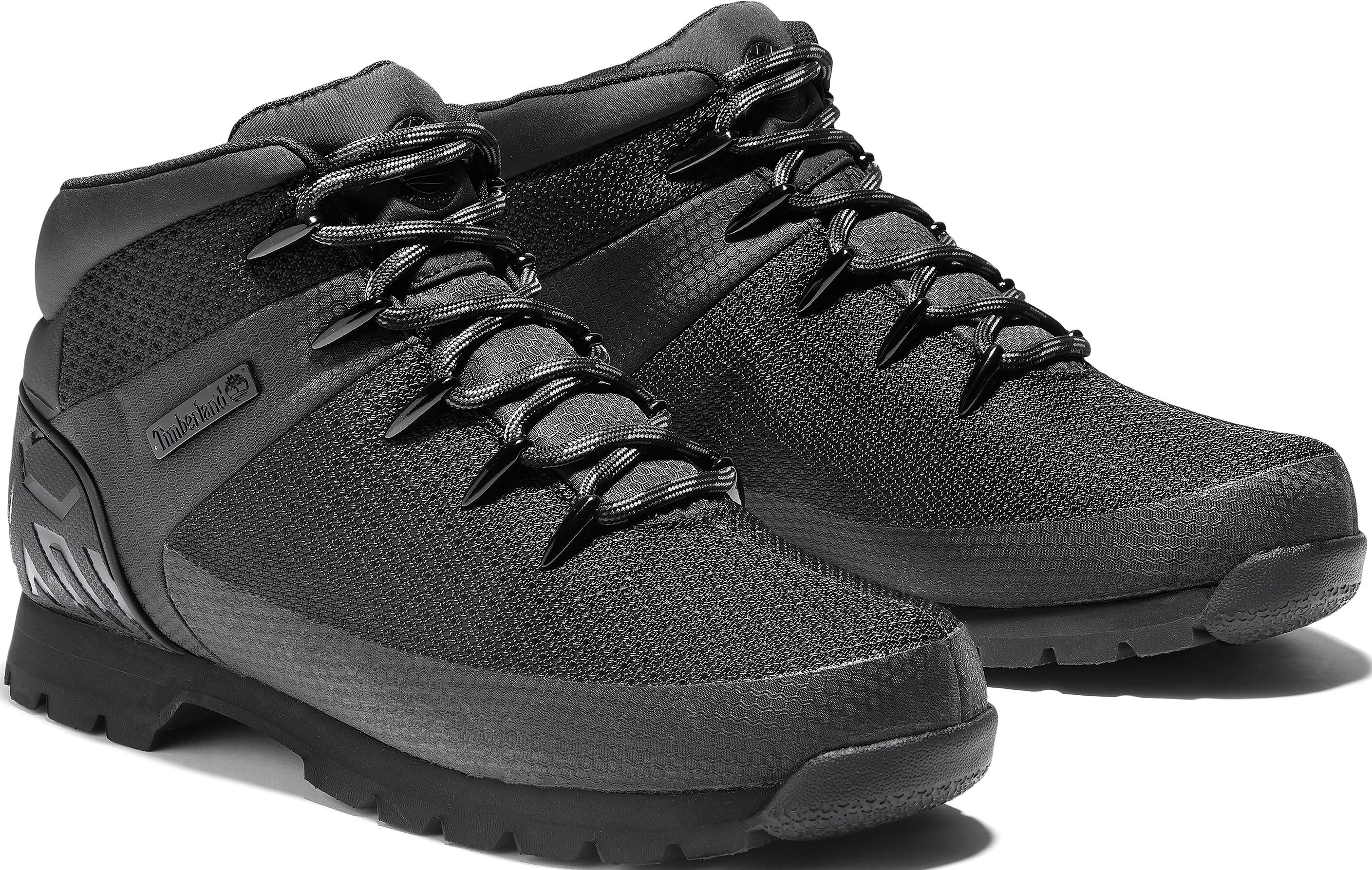 Schnürboots TIMBERLAND "Euro Sprint Fabric WP", Herren, Gr. 46, schwarz, Textil, Schuhe Schnürboots, Winterstiefel, Schnürstiefel, Winterschuhe, wasserdicht schwarz 46