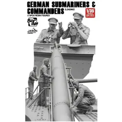 Border Model German Submarines & Commanders (Loading) 5 pcs Resin Figures