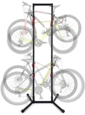 Costway Adjustable Bike Storage Rack with Vertical Stand for 4 Bikes and Garage