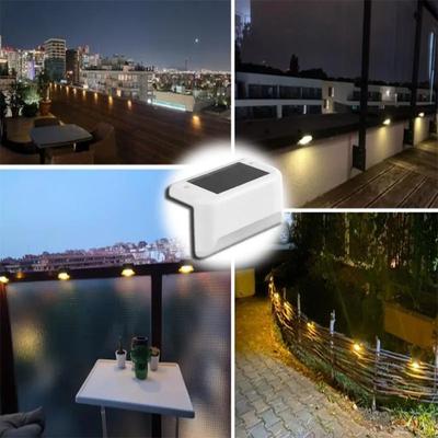 GlowBake Warm White Solar Step Lamp Outdoor Garden Decoration Warm Light White