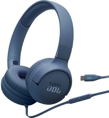 Auscultadores com Fio USB-C JBL Tune 520C - Azul