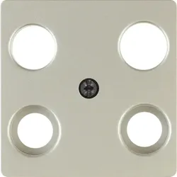Berker Zentralplatte Edelstahl 4 Loch 148304