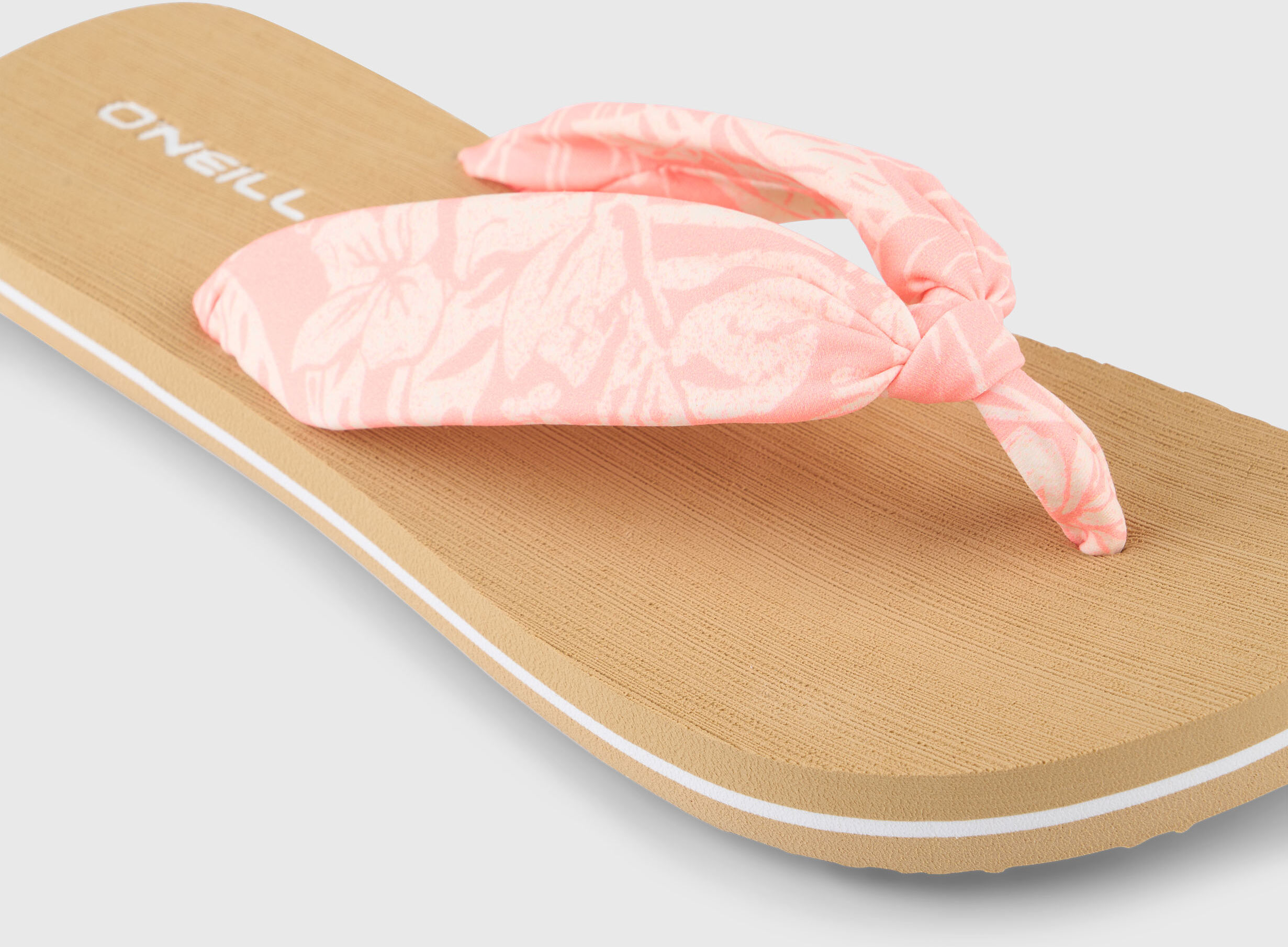 Zehentrenner O'NEILL "DITSY SUN SANDALS", Damen, Gr. 36, rosa (peach island sky), Synthetik, Schuhe Zehentrenner, sportlicher Stil, leicht profiliertes Laufsohlenprofil peach island sky 36