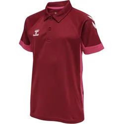 hummel LEAD Funktions-Poloshirt Kinder biking red 140