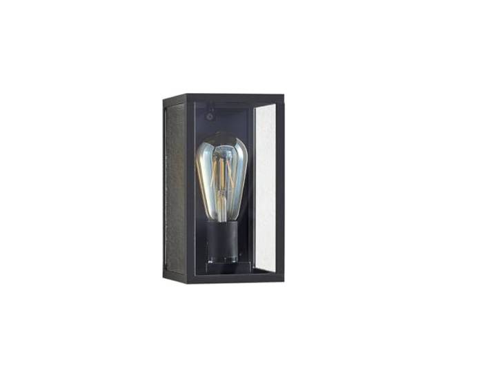 Lindby Applique Exterieur Filimon à intensité variable (Moderne) en Noir Aluminium (1 lampe\,à E27)\, Murale Luminaire Lampe Jardin Eclairage