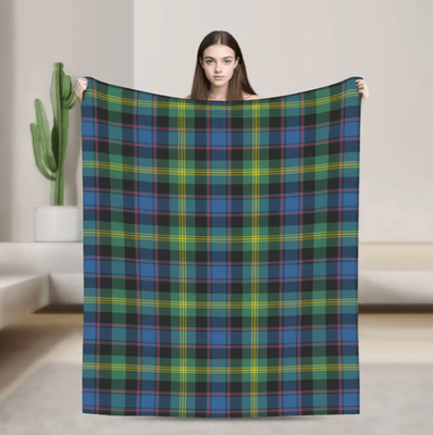 Inspire Curations Royal Stewart Tartan Plaid Soft Fleece Throw Blanket 2 125x100cm 50x40in