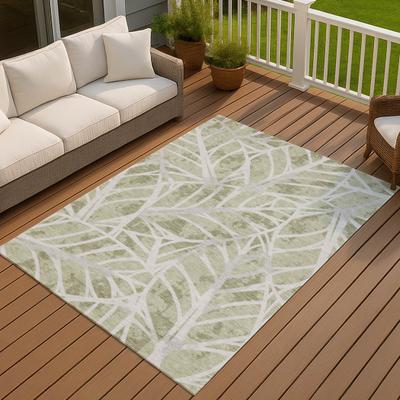 Addison Rugs Machine Washable Indoor/ Outdoor Modern Palms Chantille Rug
