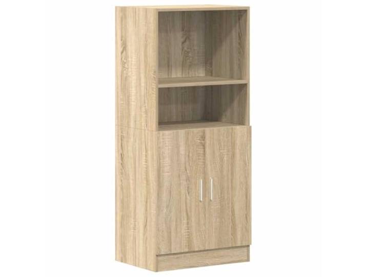 KUPTYERFG Küchenschrank Sonoma-Eiche 57x41,5x131,5 cm Holzwerkstoff Vielseitiges Standregal für Küche und Büro: Kombiniert Unterschrank und offene Fächer für optimale Organisation.