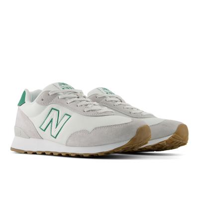 Sneaker NEW BALANCE "515", Herren, Gr. 43, weiß (reflection, nb 103 weiß, outfield), Leder, Textil, Schuhe Sneaker