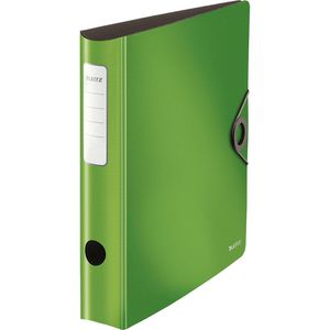 Leitz Ordner 1048-10-50 Active Solid PP, A4, 6,5cm, Kunststoffordner mit Innentaschen, hellgrün
