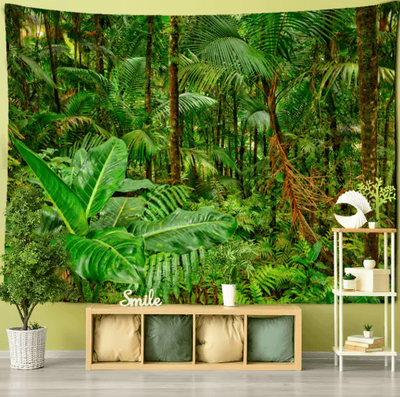 Inspire Picks Towering Forest Tapestry Bohemian Psychedelic Tree Wall Hanging 10 150x150cm