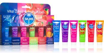 Skins Vital & Fruity Lubes conjunto de géis lubrificantes . Vital & Fruity Lubes