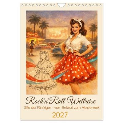 Rock'n'Roll Weltreise (Wandkalender 2027 DIN A4 hoch), CALVENDO Monatskalender
