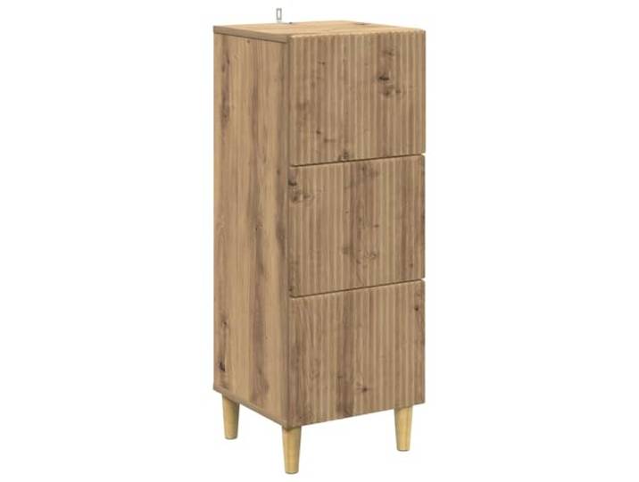 HKLGBVCR Schubladenschrank, 33 x 34,5 x 90 cm, Holz Breite Schubladen, schmale Beine, Vintage-Stil, Nachttisch, Schlafzimmeraufbewahrung, einfache Pflege