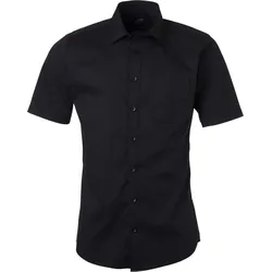 James & Nicholson Herren Popeline Hemd kurzarm JN680 black XXL
