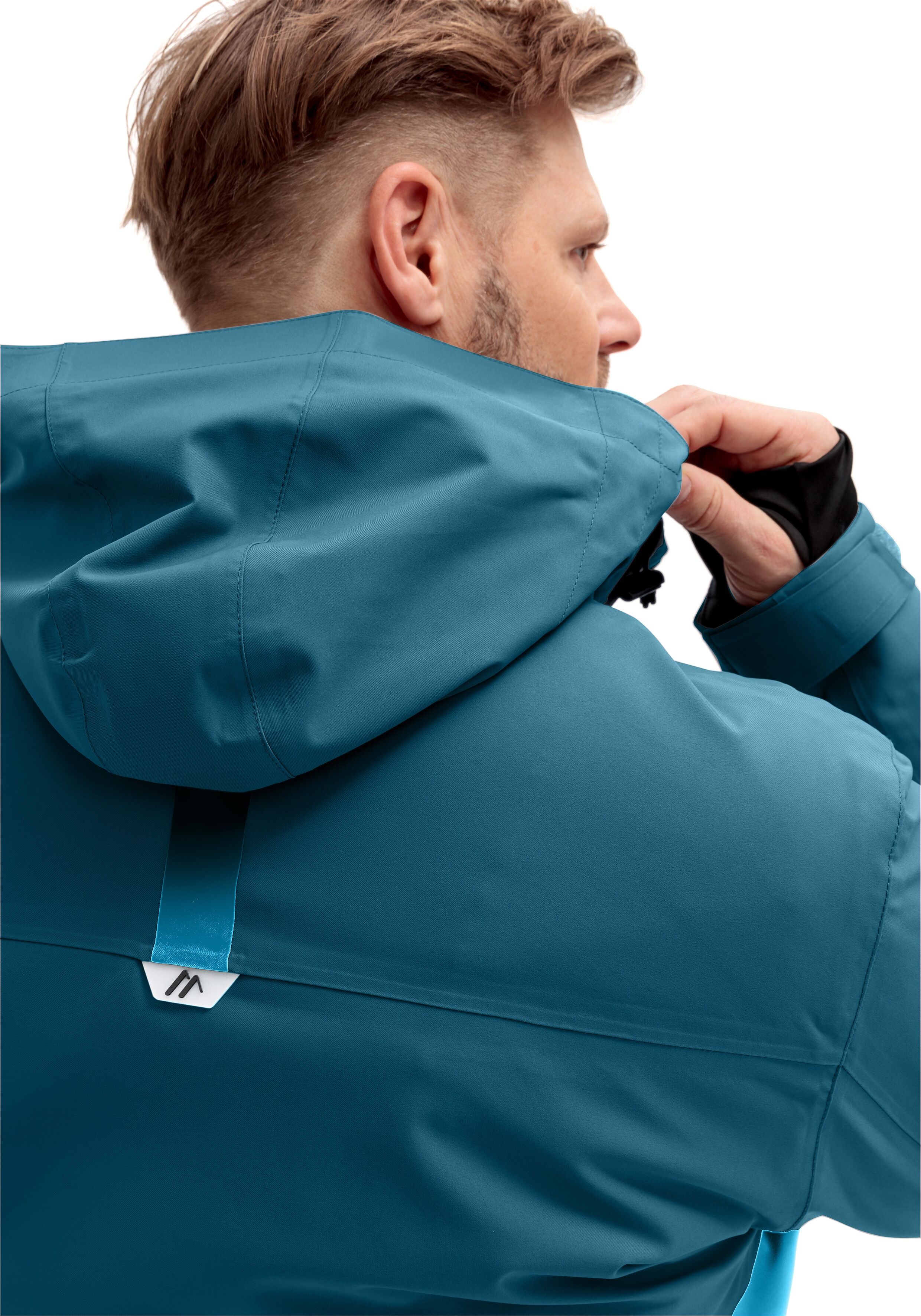 Skijacke MAIER SPORTS "Lanciano M", Herren, Gr. 50, blau (saphirblau), 100% Polyester, Jacken Skijacke, Herren Winterjacke wattiert u. wasserdicht saphirblau 50