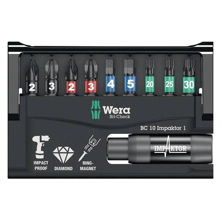 Wera Bit-Check 10 Impaktor 3 (Kreuz Pozidriv PZ) (5057683001)