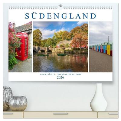 Bezauberndes Südengland (hochwertiger Premium Wandkalender 2026 DIN A2 quer), Kunstdruck in Hochglanz