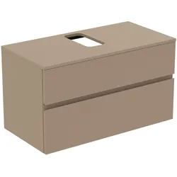 Ideal Standard Waschtischunterschrank Finesse, Modellnummer E3499UP, 1002x505x558mm, Greige matt