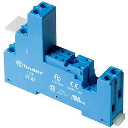Finder Schraubfassung blau 97.02