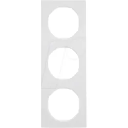 BERKER 10132289 - Rahmen 3fach R.3 polarweiß, glänzend